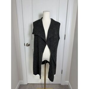 GAP Women's Sweater Vest Wool Blend Size Small Open Front Contemporary Lagenlook